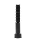 Side view of Titanium M7x40 43mm Hex Socket Head Bolt, black Grade 5, 6AL-4V Allen bolt for bike and motorcycle applications