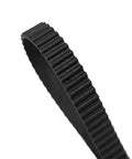 2GT Closed Loop Timing Belt for Precise Power Transmission, 960mm to 1210mm Length, 6mm Wide, side view of ridged black belt