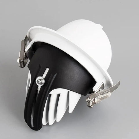 Top Shelf Led Recessed Downlights Adjustable Gimbal Eyeball Spotlight built tough with aluminum housing and snap fit design.
