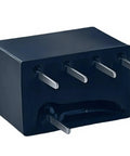Five Pack 33-450E LT450EW 450 KHz IF Ceramic Filter Through Hole 5 Pin Four Plus One Layout in black casing