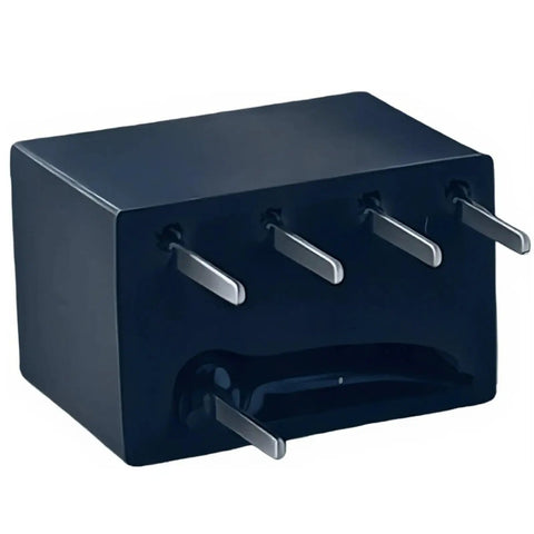 Five Pack 33-450E LT450EW 450 KHz IF Ceramic Filter Through Hole 5 Pin Four Plus One Layout in black casing