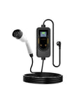No Fuss Portable Ev Charger 7Kw 3.5Kw With 10 Meter Type 2 Cable Single Phase Wallbox Kit showing display and charging plug.