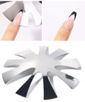 All In One French Nail Tip Cutter Kit With 3 Deep Smile Line Cutters 2 French Acrylic Brushes 1 Cutting Knife 5 Spare Blades