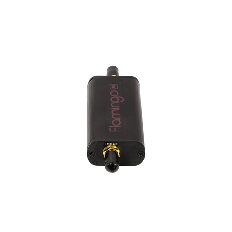 Cut Through Broadcast Noise With This Premium Am Bandstop Notch Filter Designed For Rtl Sdr Software Defined Radio Kits Blocking 300Khz To 1900Khz Dead Quiet With Sturdy Sma Links, viewed from the front with input port.