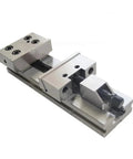 Rock Solid Modular Bench Vise For Cnc Milling Gt150a Gt150b heavy duty silver steel vise with precision jaw alignment for machining.