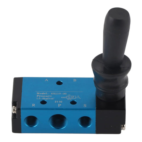 Rugged Hand Lever Pneumatic Valve With 2 Position 5 Way Control Aluminum Alloy Air Component For Compressed Air Systems