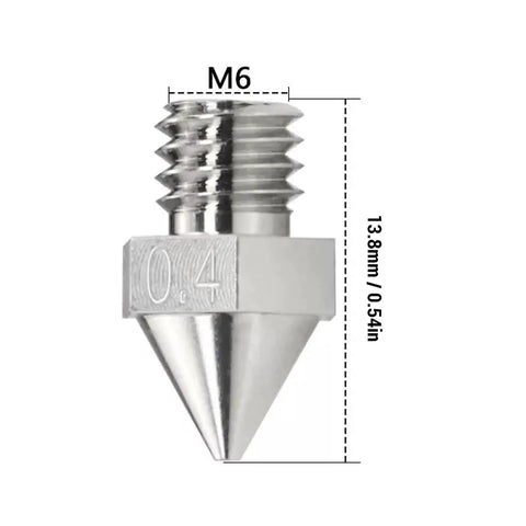 Premium 0.4mm Carbide 3D Printer Nozzle Tip For Buttery Smooth Flow And Killer Durability High Precision Hot End Replacement Compatible With N Pro2 Pro3 E2 Series For Top Shelf Printing Results