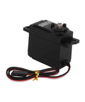 Black Beefy Metal Gear Sail Winch Servo Motor With Alloy Gears Analog Servo For Ship Rope Rewind High Precision Metal Gear System shown