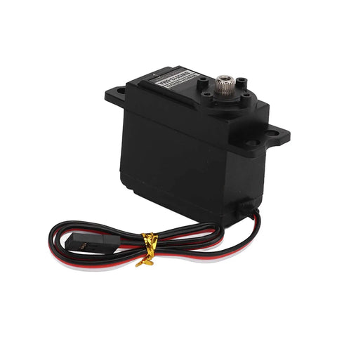 Black Beefy Metal Gear Sail Winch Servo Motor With Alloy Gears Analog Servo For Ship Rope Rewind High Precision Metal Gear System shown