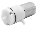 Compact 12V DC Air Pump Booster with Silent High Flow Mini Design, aluminium/plastic body for medical use, aquariums, pack of 2