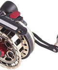 Ultralight Saltwater And Freshwater Spinning Reel With Corrosion Resistant Bearings, beefy metal body, visible right-hand retrieve handle