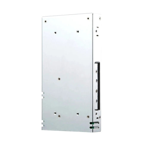Rock Solid 350W Switching Power Supply 36V 9.7A Enclosed Industrial Adapter side view with mounting holes and ventilation slots.