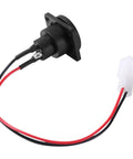 Black XLR Charger Port Replacement For Razor MX650 MX500 SX500 Dirt Rocket Bikes And EcoSmart Metro Kids Electric Scooters, 3-pin, 2-wire