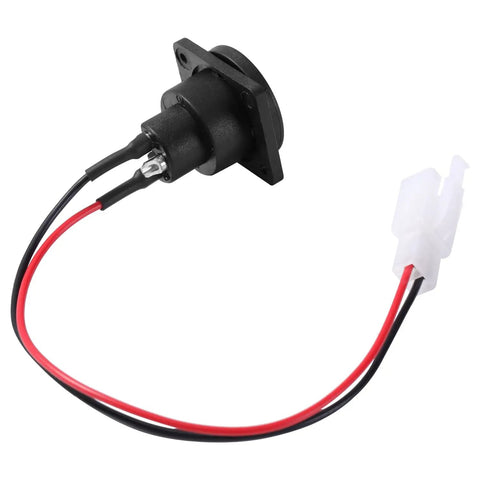 Black XLR Charger Port Replacement For Razor MX650 MX500 SX500 Dirt Rocket Bikes And EcoSmart Metro Kids Electric Scooters, 3-pin, 2-wire
