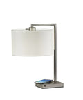 Austin Table Lamp With Dope Wireless Charging Pad And USB Port 7W LED Desk Lamp For Home Office Qi Compatible Pad