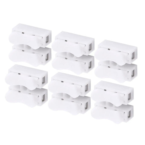 10-pack of 100Pcs Push In Wire Connectors 5A 250V No Fuss Quick Connect Electrical Connectors 2 Pin Cable Connector
