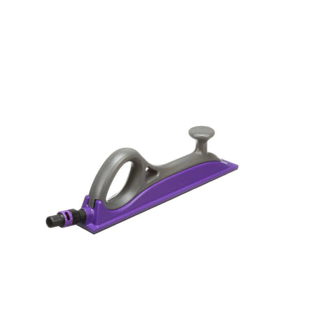 Purple and gray Dust Free Hand Sanding Block With Hookit Attachment System For Easy Abrasive Swaps 70 Mm By 396 Mm