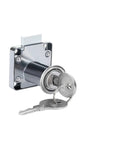 Built Tough Cylinder Drawer Lock for Cabinets and Desks Solid Security Cam Lock with Two Keys attached, visible close-up view.