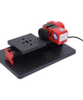 Fesjoy Mini Sanding Lathe Polishing Tool 24W Woodworking Machine on a sturdy black base for metal and plastic projects.