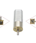 Heavy Duty DC Gear Motor With Precision Speed Reduction Box For DIY Car And Boat Models showing motor and reduction gearbox.