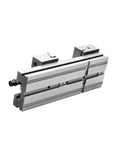Heavy Duty Workbench Vise With Bulletproof Jaw Grip And Huge Mouth Opening Perfect For Pipe Securing Machining Centers and Bench Fixtures top view of durable vise jaw