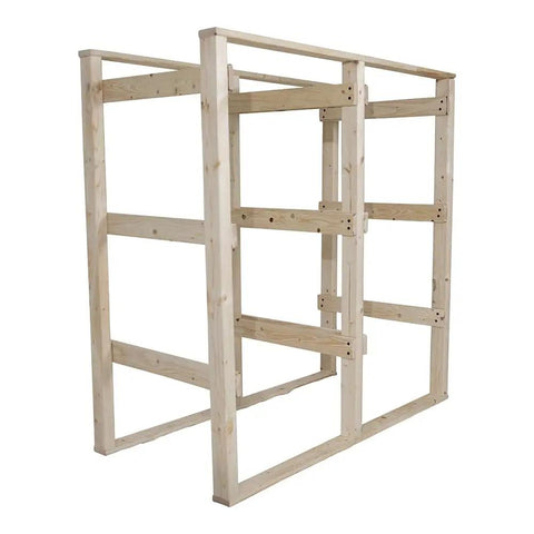 Rock Solid Garage Storage Rack And Tote Bin Organizer Holds Up To 27 Gallon Bins Heavy Duty Shed Shelf Rack Multi Piece Organization System No Sweat Assembly Top Notch Pick For Any Workshop