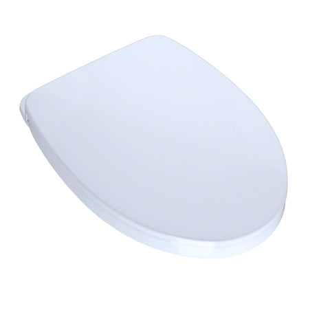 SoftClose Slow Close Elongated Toilet Seat And Lid In Cotton White For Quiet Close Cushioned Rubber Bumpers High Impact Polypropylene