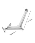 Tough As Nails Stainless Steel Fire Door Closer With Automatic Self Closing Hinge For Commercial Doorways And Cabinet Locks showing dimensions, 7.47" x 6.13" x 0.90".