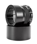 Pro Level Needle Coffee Tamper And Espresso Bed Leveler With Rock Solid Aluminum Grip and Rust Proof Steel laid on a smooth base.