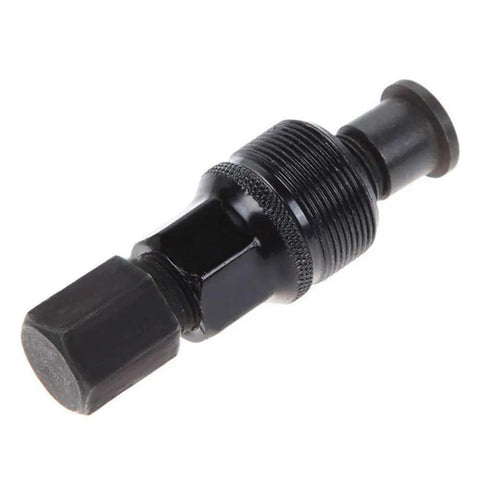 Pro Grade Bike Crank Puller Tool Set For Crank Arm Removal And Repair, black carbon steel, square taper fitting, side view