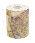 Travel The Map Straight Rolled Border Trim For Classrooms And Offices 50Ft, colorful map design on 3-inch height roll