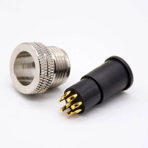 M12 Connector 8 Pin Straight Male Overmolded Solder Cup Unshielded A Code For Sensors Industrial Cameras Motor Controllers And Automation Gear With 12mm Thread Joint Thread Locking And Anti Vibration Design Easy Quick Connect