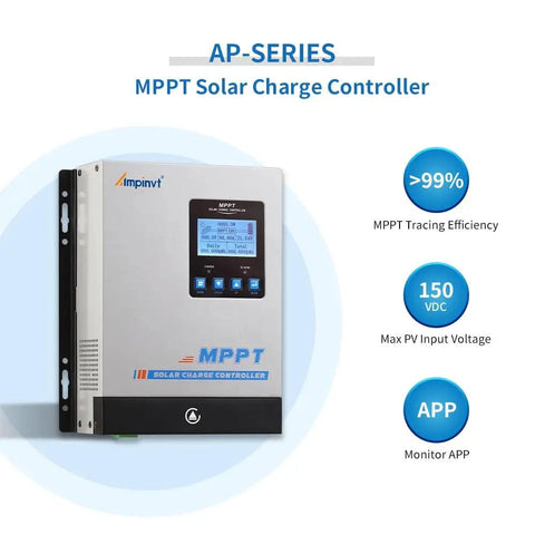 80 Amp MPPT Solar Charge Controller For 12V 24V 48V Systems Auto Identifying Up To 4540W Input At 48V 150V PV Max APC Series