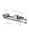 5 Inch Heavy Duty Manual Flat Vise With Tight Lockdown Grip And Crisp 0.005 Mm Dead On Precision For Cnc Grinding Milling Workstations showing labeled components