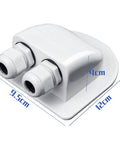 Solar Cable Entry Gland Waterproof Dual Cable Connector Cover For RV Caravan Boat Panels Built Tough ABS Plastic Housing
