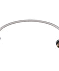 1/2 Inch Straight Stop To 1/2 Inch NPSM Click Seal Faucet Connector, 30 Inch Push To Connect Brass Plumbing Fitting for PEX Pipes