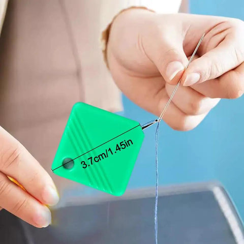 Automatic Needle Threader Kit For Hand Sewing And Embroidery, No Fuss Threading With Any Needle Size, Great For Shaky Hands And Poor Vision
