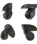 Kick Squeaky Wheels To The Curb With These Silent Swivel Suitcase Wheels. A20 four piece black replacement caster kit.