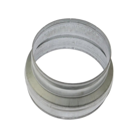 Six To Five Inch Round Duct Reducer For HVAC Ductwork, Galvanized Steel Pipe Fitting