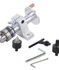 Compact Live Revolving Center For Mini Lathe With Adjustable Drilling Depth And Wrench, Durable Metal Construction For DIY Woodworking