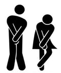 Removable Man and Woman Washroom Sign for Restroom Door Sticker DIY Wall Decor Dope Toilet WC Sign Black Finish Easy Peel and Stick