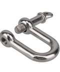 Threaded Screw Pin D Shackle for Rigging and Lifting Beefy Heavy Duty Marine Towing Hardware for Wire Ropes and Chains