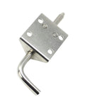 Stainless Steel Cabinet Door Hinge With Spring Latch Easy Install No Squeak Quiet Close Heavy Duty Industrial Hardware silver finish