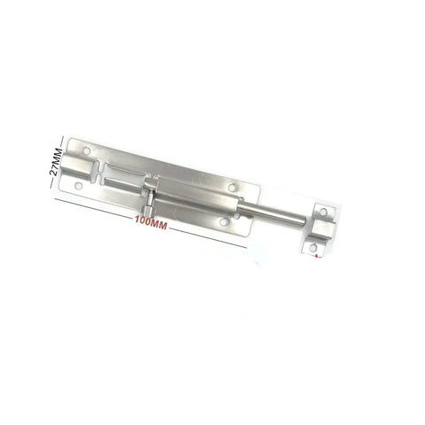 WUUWCHODC Stainless Steel Snap Lock Latch for Door Gate, 100mm length, 27mm width, suitable for securing doors and gates.
