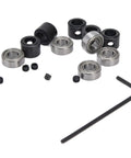Pro Grade Steel Router Bit Bearing Guide for Smooth Precise Cuts, Bottom Mounted Bearings and Allen wrench set