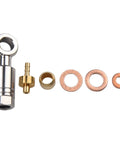 Pro Grade Hydraulic Brake Hose Fittings Feature Copper Olive Head Connectors For Tech3 V4 E4 X2 Supermoto Bike, shown with washers