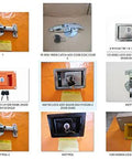 Various lock assemblies including Catch Assembly Engine Cover Lock For CAT E320B E320C E320D E330B E312B Excavators displayed in a grid view.