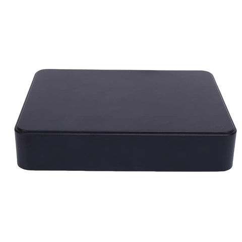 Heavy Duty Ups Power Supply With 10400Mah Portable Battery Backup side view, black fire resistant shell, compact design.