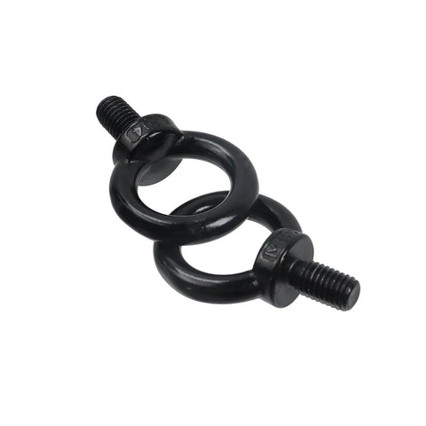 Workhorse M10 Shoulder Lifting Eye Bolts 10 Pack Stainless Steel Machinery Hardware Heavy Duty black coated rings and bolts