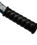 Close-up of rubber grip on Professional Manual Hydraulic Crimping Tool And Air Conditioner Pipe Head Press Machine handle.